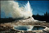 Famous Park Paintings - Geyser, Yellowstone Park